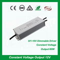 dimmable 0-10V LED driver for LED strip ligting 