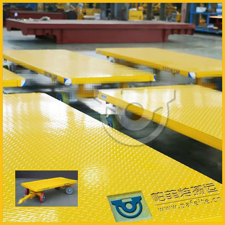 non motorized transfer trolley low cost for steel material handling 2