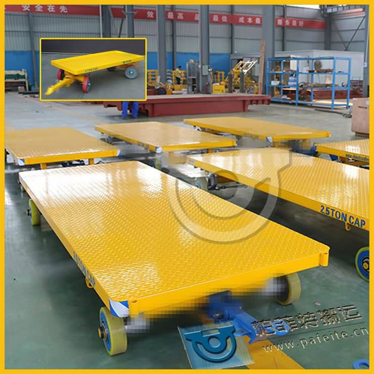 non motorized transfer trolley low cost for steel material handling 4