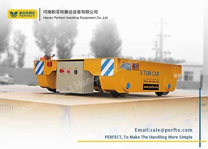 Industrial use remote control motorized 5t battery powered rail transfer cart 2