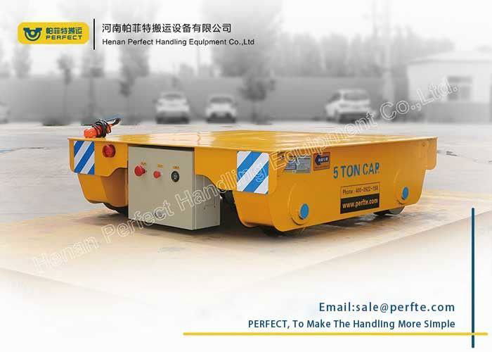 Industrial use remote control motorized 5t battery powered rail transfer cart 5