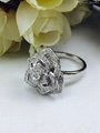 OEM factory NEFFLY S925 Piaget jewelry flower circle ring FOR FREE SHIPPING 2016