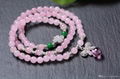 2016 NEFFLY Pink Madagascar Powder Crystal 6mm European Asian Style Beaded Stran 2