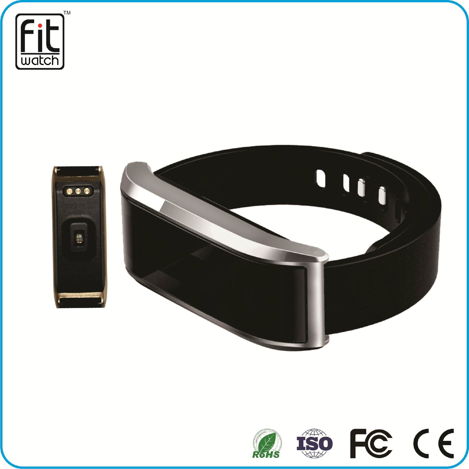 Heart rate 0.91 inch OLED screen bluetooth 4.0 wearable technology smart rubber  5