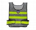 100% Polyester Fluorescent Safety Warning Vests