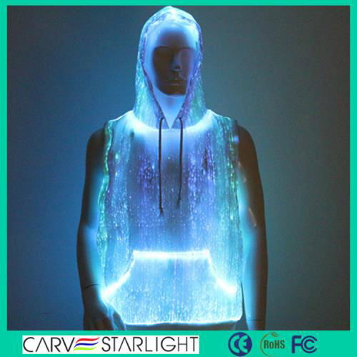 luminous fiber optic light up man hoodie - YQ-99 - Carve starlight (China  Manufacturer) - Athletic Wear - Apparel & Fashion Products -