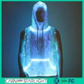 luminous fiber optic light up man hoodie 1