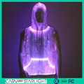 luminous fiber optic light up man hoodie 5