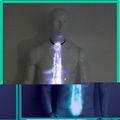 The luminous optic fiber light up illuminating RGB LED neck tie for man  3