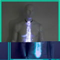 The luminous optic fiber light up illuminating RGB LED neck tie for man  4