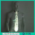 The luminous optic fiber light up illuminating RGB LED neck tie for man  5