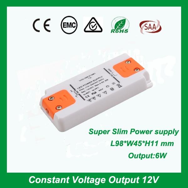 China factory wholesale super slim 12Vdc 24Vdc 6W power supply