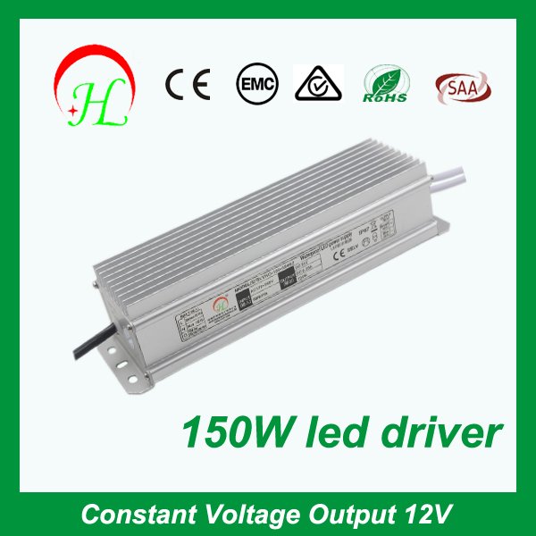 CE SAA approval 150W LED driver waterproof IP67 constant voltage power supply  2