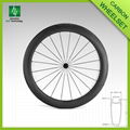 Road bike wheelsets 60mm Clincher Basalt surface Alloy Brake Line 4