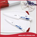 Porcelain Handle 4 inch + 6 inch chef ceramic knife set 1