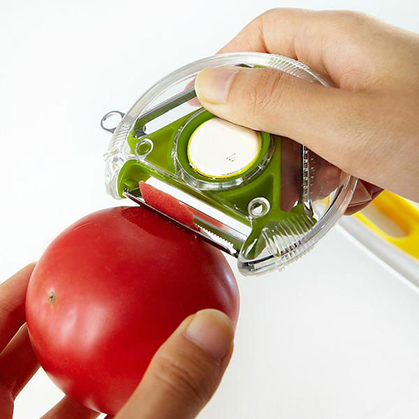 Rotary peeler 3 in 1  with ceramic pocket knife 4