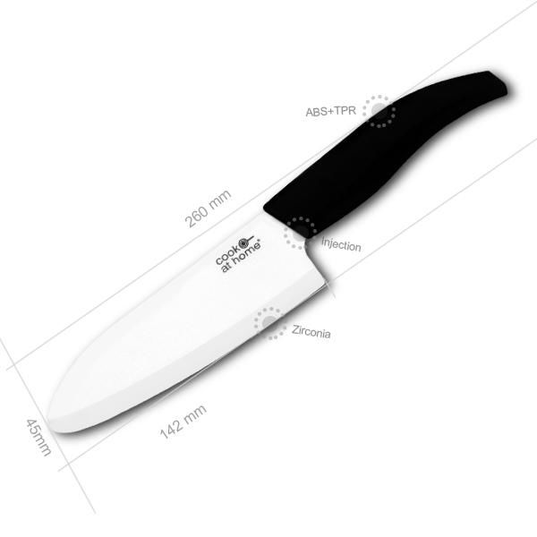5.5" Ceramic chef knife with ceramic peeler in PET box 2