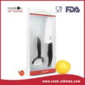 5.5" Ceramic chef knife with ceramic peeler in PET box