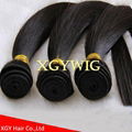 Stock cheap factory price 10"-30" 100% virgin remy human hair straight extension