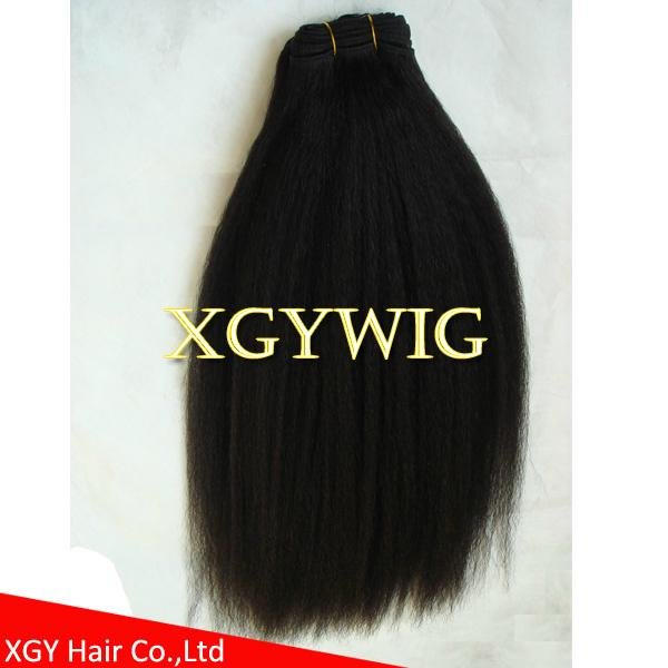 Cheap factory wholesale 100% virgin Human Hair Kinky Straight extensions 