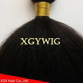 Cheap factory wholesale 100% virgin Human Hair Kinky Straight extensions 