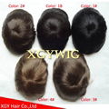 Cheap Stock 8"x10"/7"x9"/6"x8" 100% Indian Remy Human Hair Mono toupees for men 3