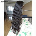 Stock 8"-30" 100% virgin unprocessed Brazilian Hair Natural Wave Full Lace Wigs