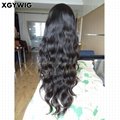 Stock 8"-30" 100% virgin unprocessed Brazilian Hair Natural Wave Full Lace Wigs 4