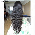 Stock 8"-30" 100% virgin unprocessed Brazilian Hair Natural Wave Full Lace Wigs