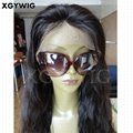 Stock 8"-30" 100% virgin unprocessed Brazilian Hair Natural Wave Full Lace Wigs 5