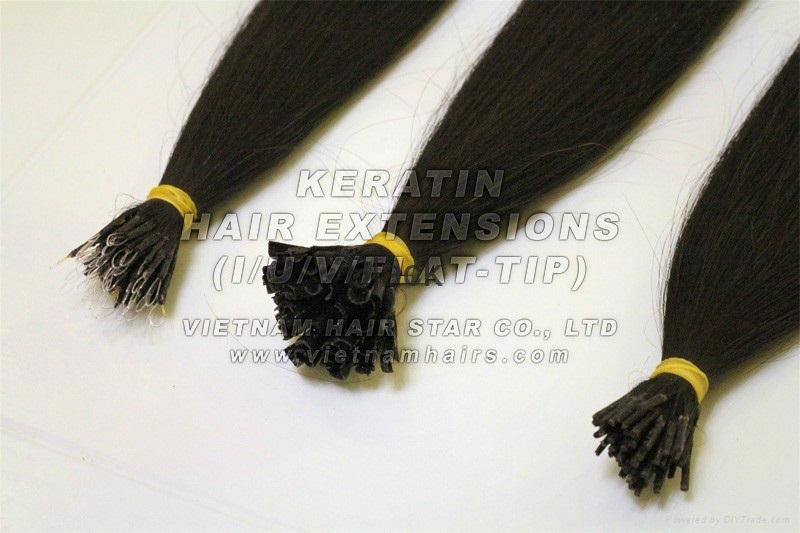 KERATIN HAIR EXTENSIONS ( I -V-U-Flat-tip) 