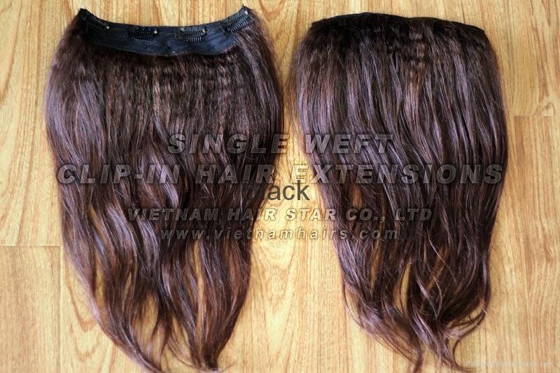 SINGLE WEFT CLIP - IN EXTENSIONS