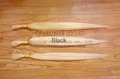 Colored Double Drawn Straight Hair