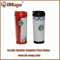 wholesale double wall acrylic tumblers BPA free