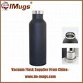 Custom dual-wall vacuum  bottle thermo