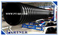 PE large diameter spiral wound inner rib corrugated pipe production line 5