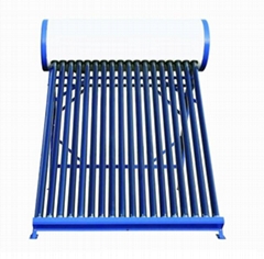 Non-pressurized solar hot water heater solar collector