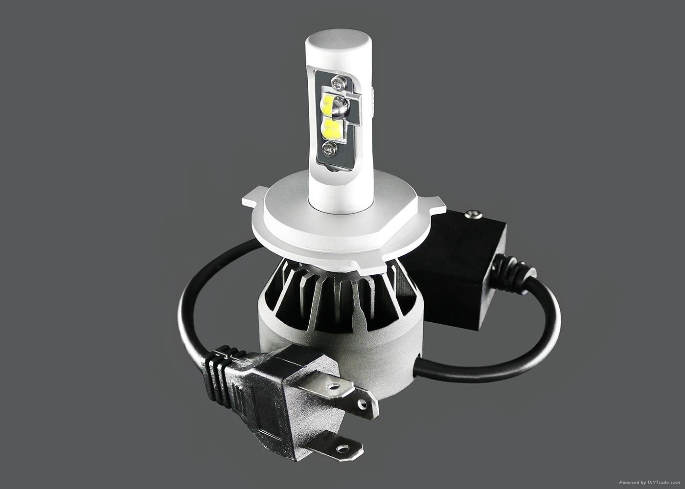 Brightest Auto H4 LED Cree Headlight Conversion Kits For Cars HB2 9003 Headlamps 2