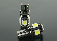 5Pcs SMD 5050 Led Auto Lights W5W LED T10 168 194 Bulbs For Automotive Light