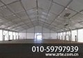 Temporary large tent warehouse