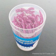 50pcs Barreled Packing of Dental Floss Picks