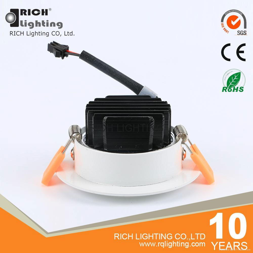 Zinc alloy lamp body energy saving COB led ceiling light 5w with OEM servicec