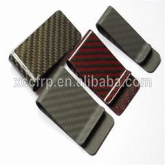 High Polish Glossy Surface Colorful Carbon Fiber Money Clip