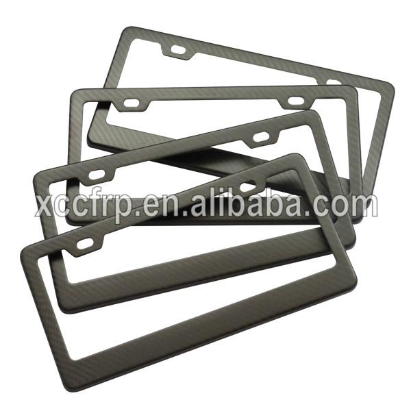 Factory Hot Sales Carbon Fiber Composite Decorative License Plate Frames 2