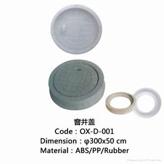 plastic mold for round manhole cover in India