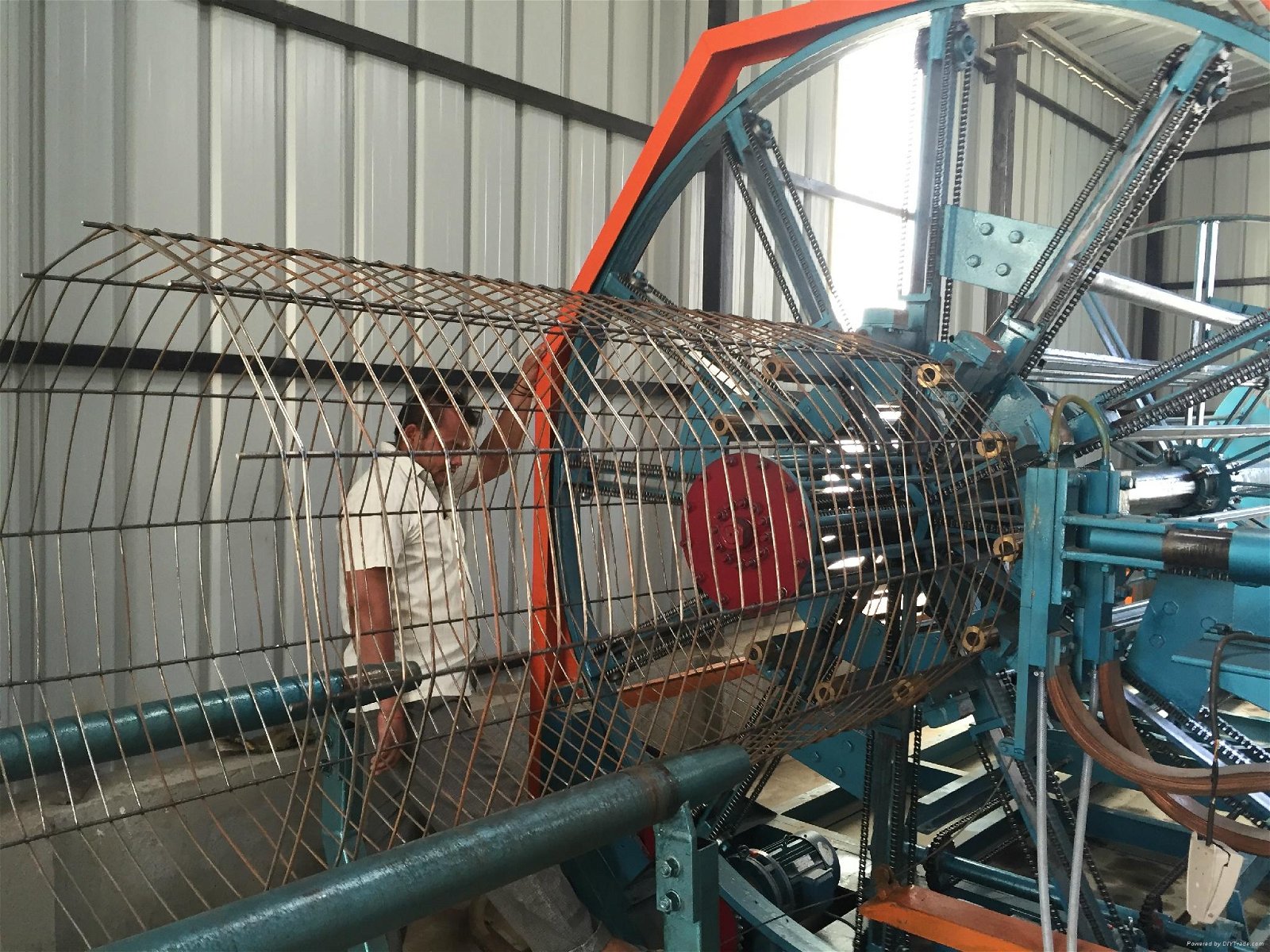 cement pipe cage welding machine to India 4