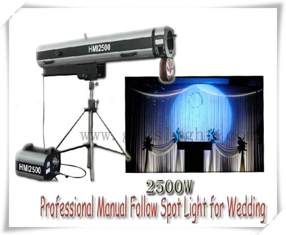 Professional 2500W Manual Follow Spot Light for Wedding