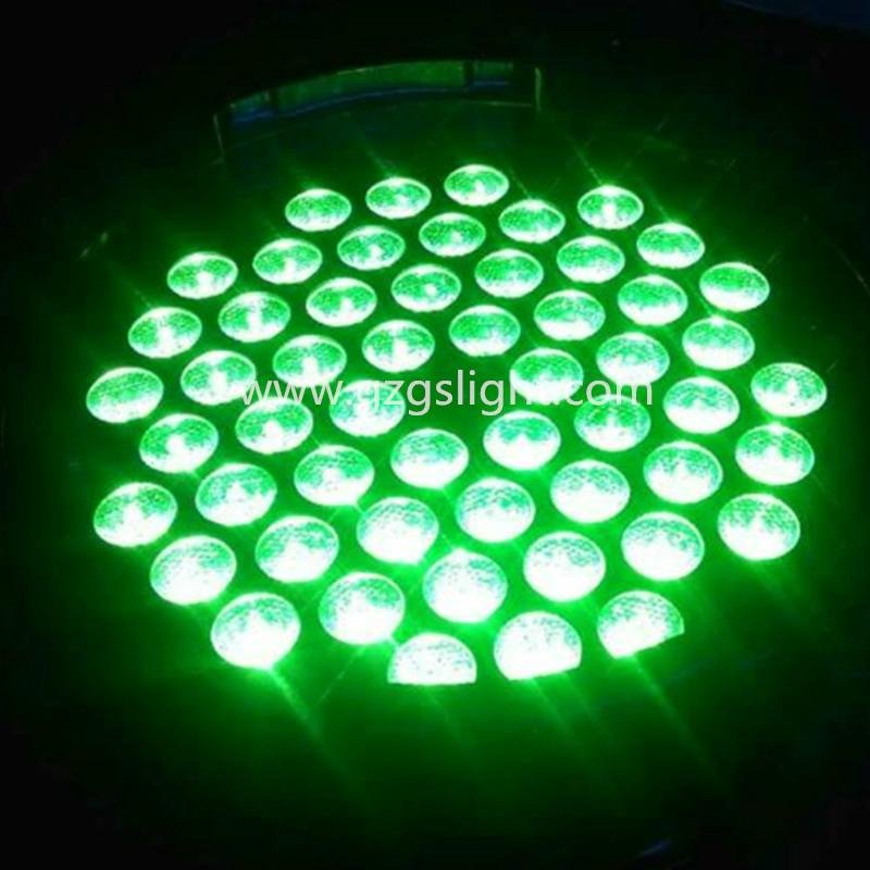 Superior color mixing and bright 54pcs*3w RGB3in1 Full Color LED Par Can Light  4