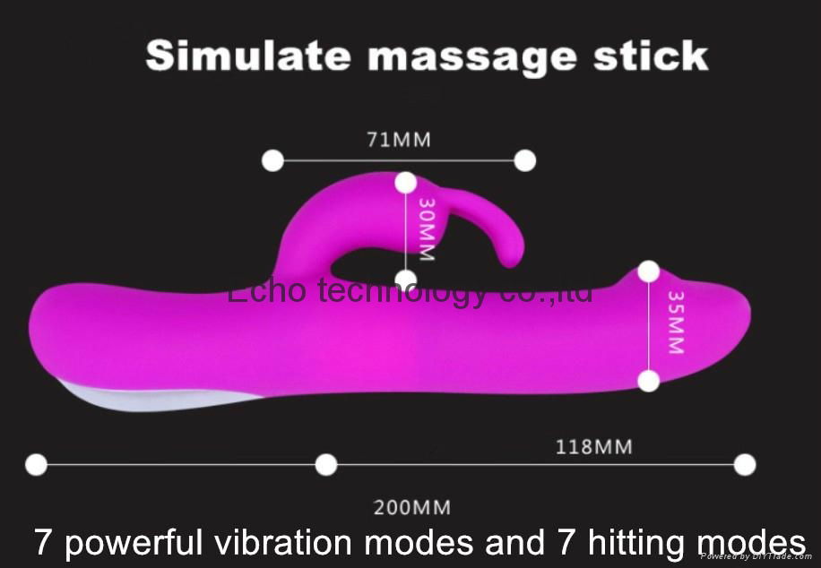 New simulate glans lovely hitting rabbit vibrator 5