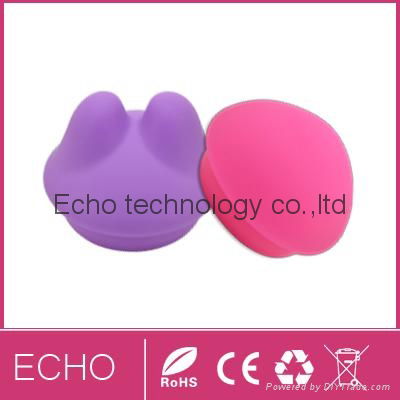 Double silicone clitoris vibrator